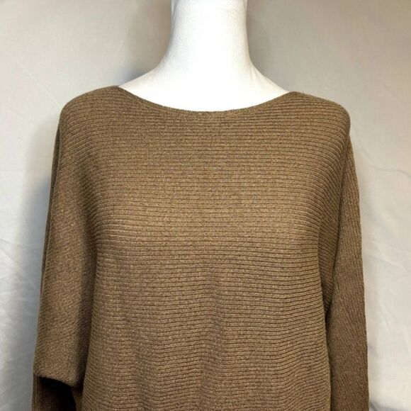 Chico's Oversized Boxy Scoop Neck Sweater Womens Long Sleeve Designer Comfy - Picture 6 of 7